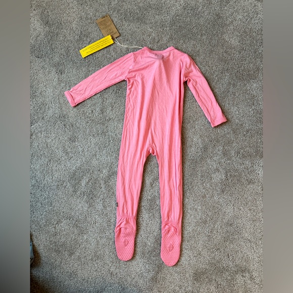Kyte BABY 12-18 month zippered footie in Rose - Picture 3 of 4